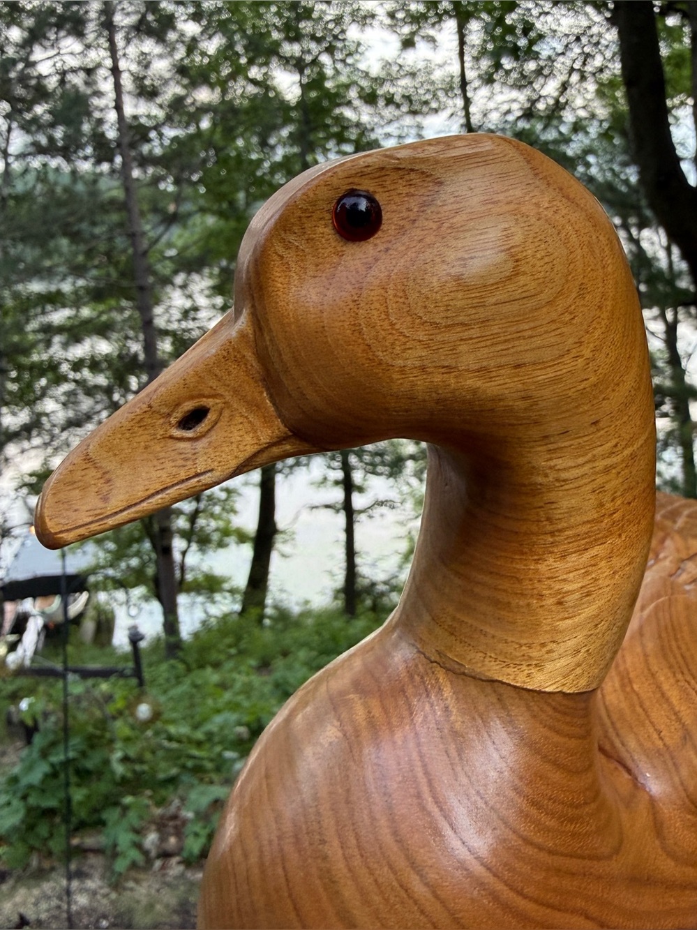 Vtg Hand Carved Wood Mallard Duck Decoy 14” Signed Condon MN Folk Art Gunner
